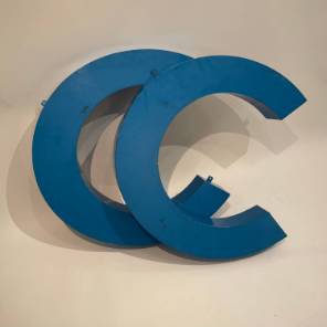 1960s Enamelled Letters